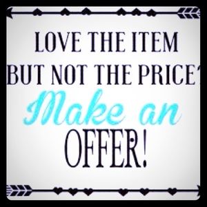 **make an offer on anything in my closet**